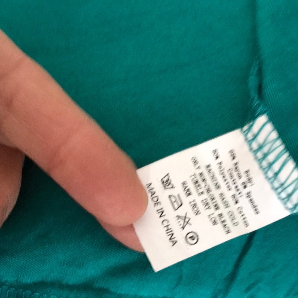 NWT Sunshine & Rodeos spaghetti straps dress top turquoise & leopard - Picture 10 of 11